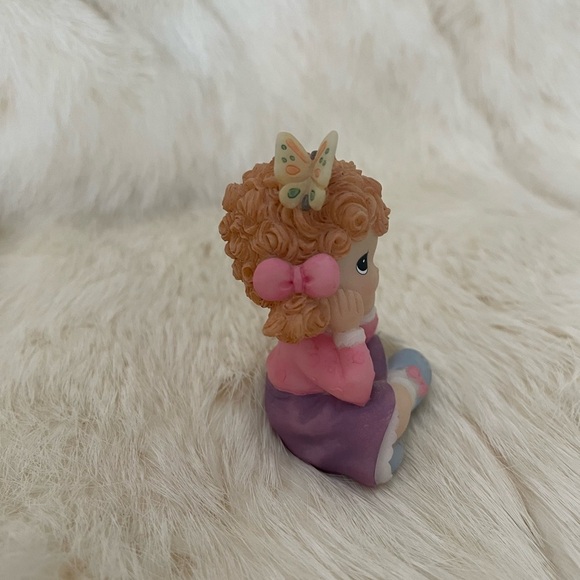Vintage 3” Precious Moments Ceramic Figurine. “Thinking of You”. Y2K - Picture 2 of 6